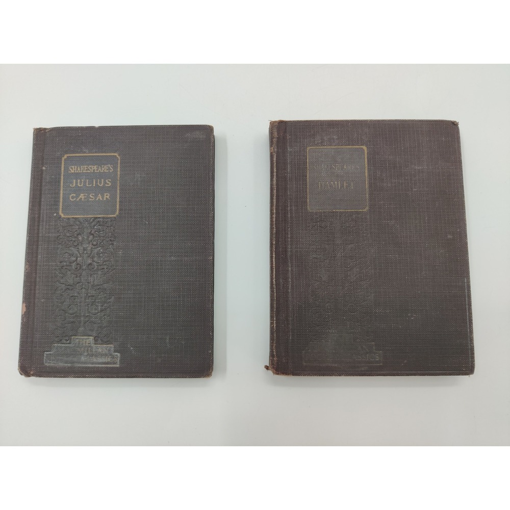 Vintage‎ 1920s Shakespeare Books Hamlet Julius Caesar Macmillan Pocket Classics